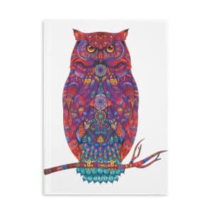 Hardcover Notebook with Puffy Covers Owl